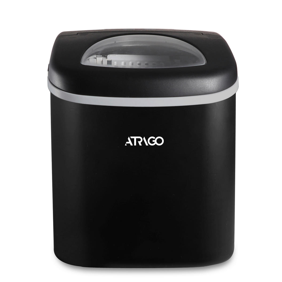 EISWÜRFELMASCHINE  - Schwarz, Basics, Kunststoff/Metall (22,2/29,4/29cm) - Atrigo