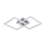 LED-DECKENLEUCHTE    56,7/35/5,5 cm  - Alufarben, Basics, Kunststoff/Metall (56,7/35/5,5cm) - Boxxx