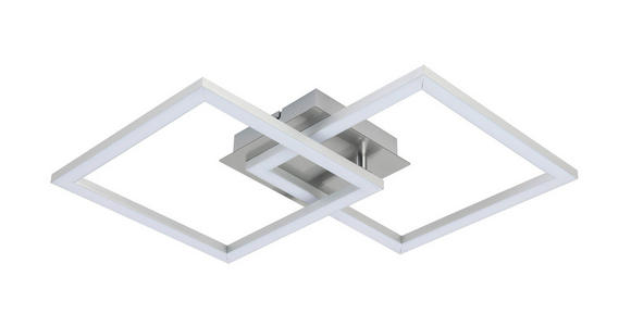 LED-DECKENLEUCHTE 56,7/35/5,5 cm   - Alufarben, Basics, Kunststoff/Metall (56,7/35/5,5cm) - Boxxx