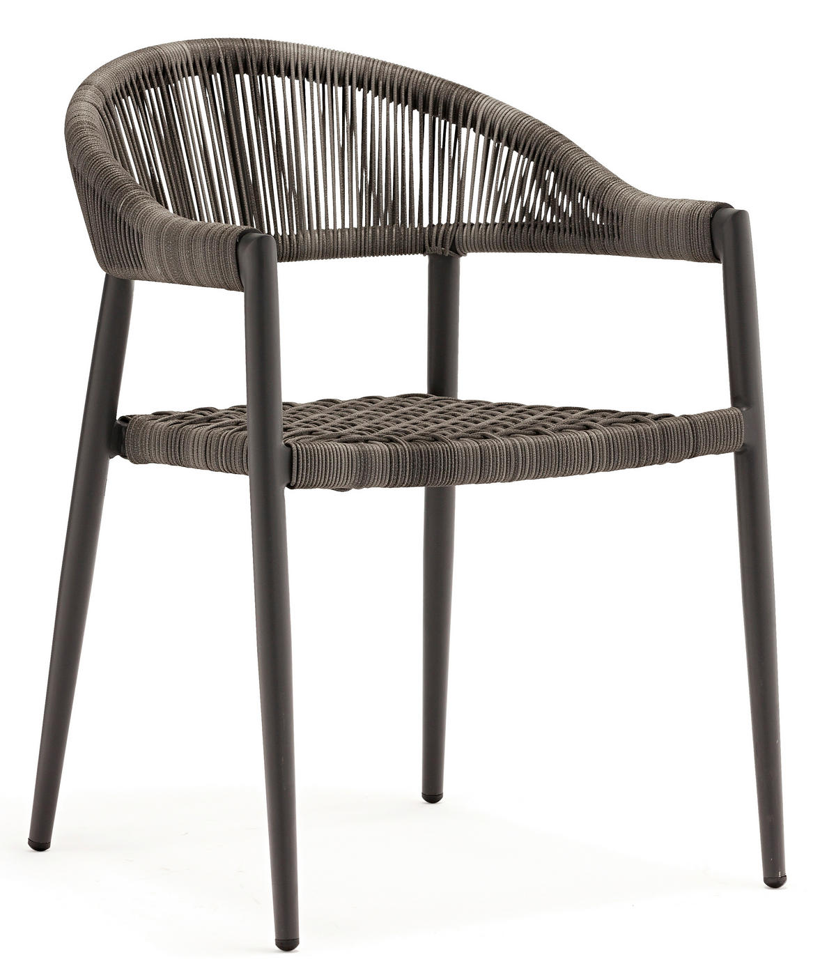 STAPELSESSEL in Metall, Kunststoff Graphitfarben, Dunkelgrau  - Dunkelgrau/Graphitfarben, Basics, Kunststoff/Metall (56/58/78cm) - Gardenson