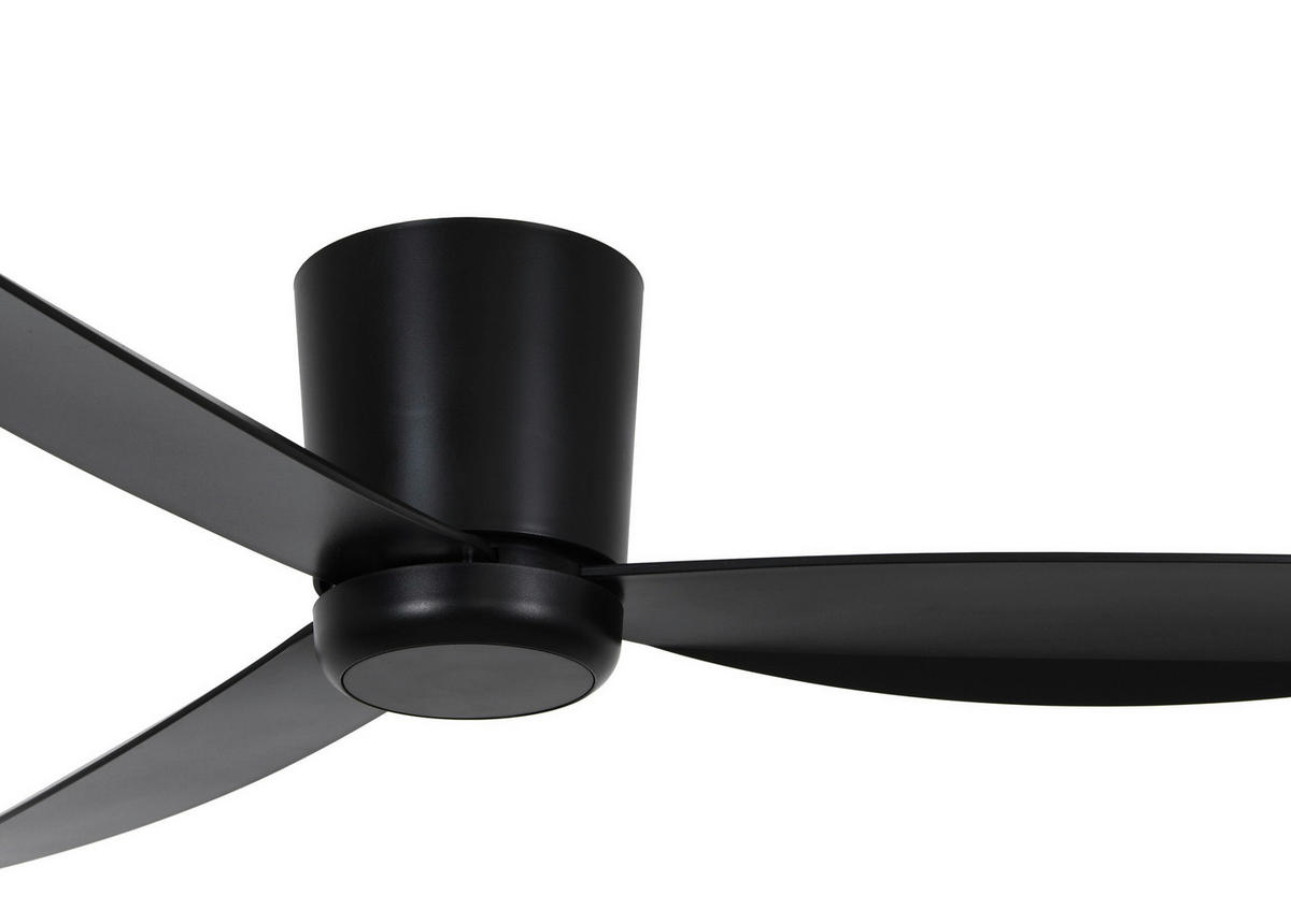 DECKENVENTILATOR   137 cm   - Schwarz, Trend, Kunststoff (137cm) - P & B