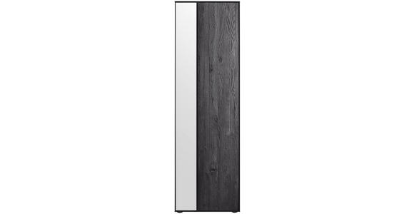 GARDEROBENSCHRANK 60/196/39 cm - Anthrazit/Schwarz, Design, Glas/Holz (60/196/39cm) - Johann Jakob