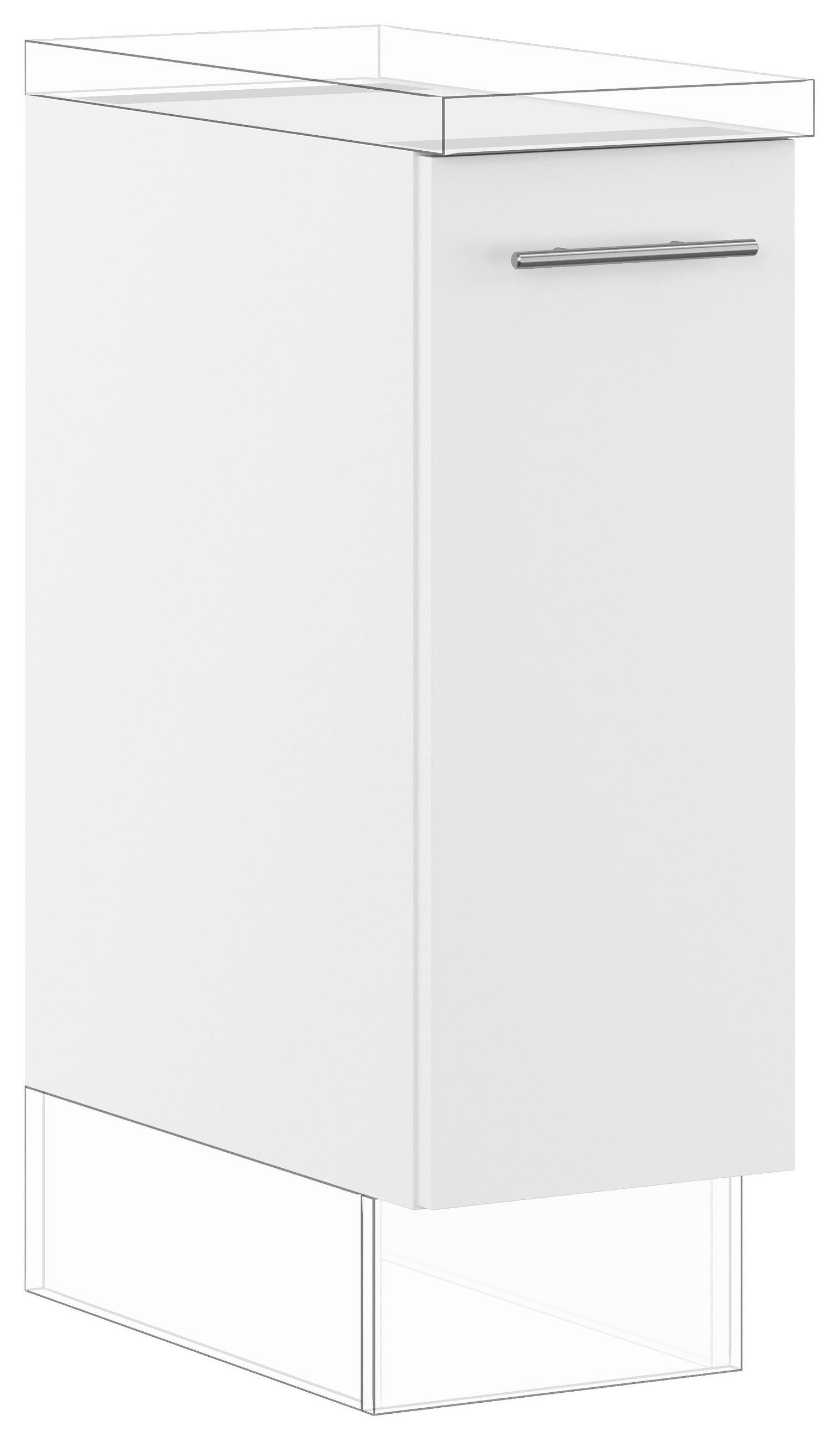 KÜCHENUNTERSCHRANK 30/87,8/57,6 cm  in  - Edelstahlfarben, Basics, Holzwerkstoff/Metall (30/87,8/57,6cm) - Impuls