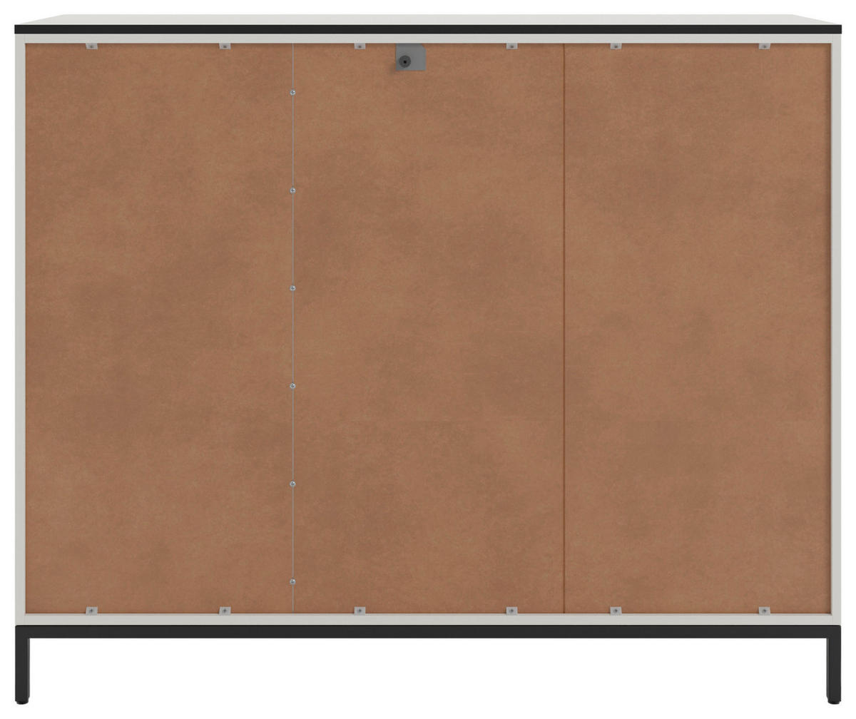 SIDEBOARD Soul  in 135/111/40 cm  - Schwarz/Weiß, MODERN, Holzwerkstoff/Metall (135/111/40cm)