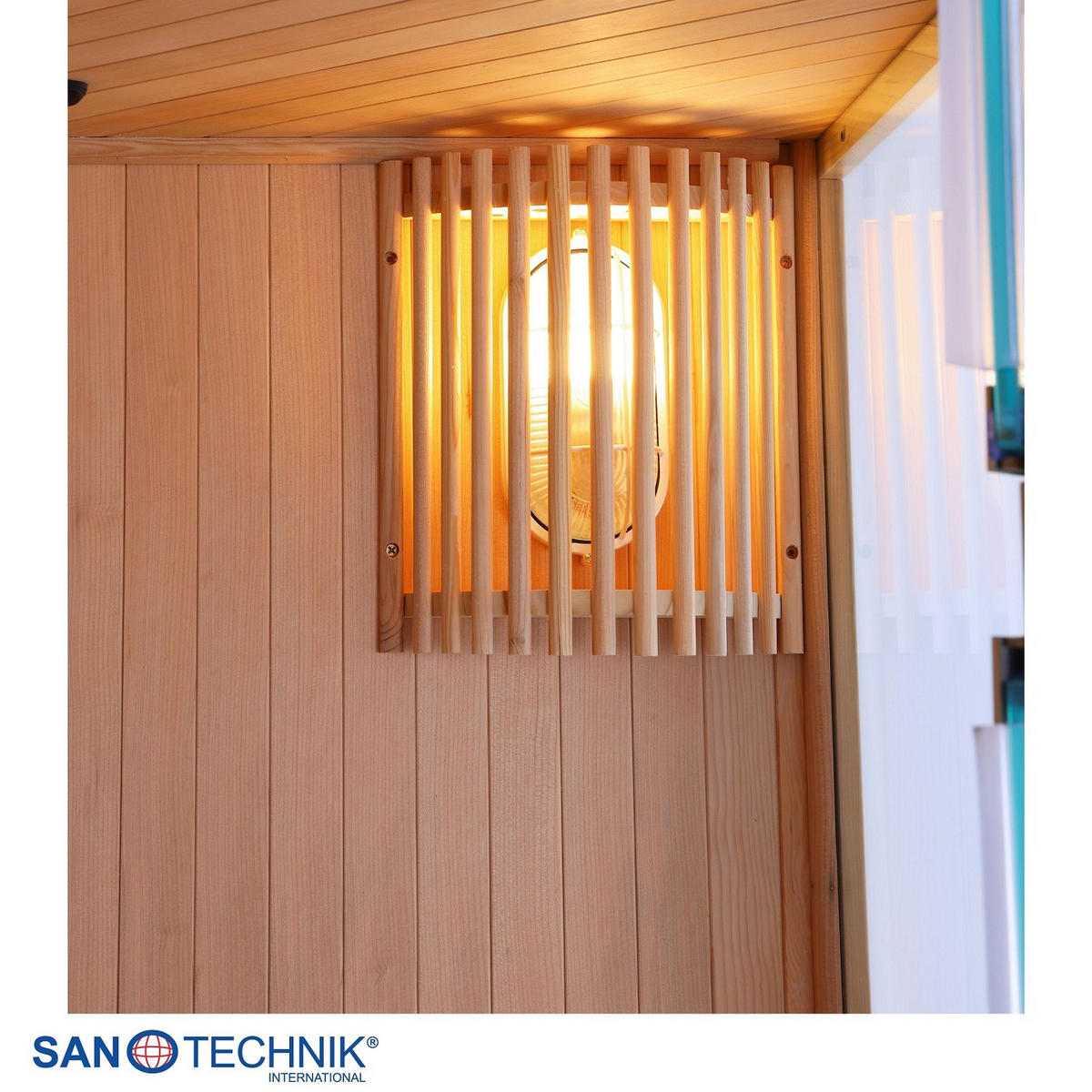 SAUNA für 3 Personen  - Basics, Holz (150/200/150cm)