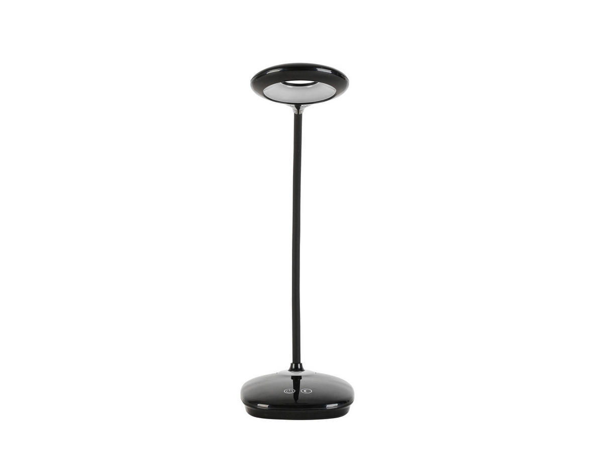 LED ÍRÓASZTALI LÁMPA - fekete, Basics, műanyag (11cm) - Boxxx