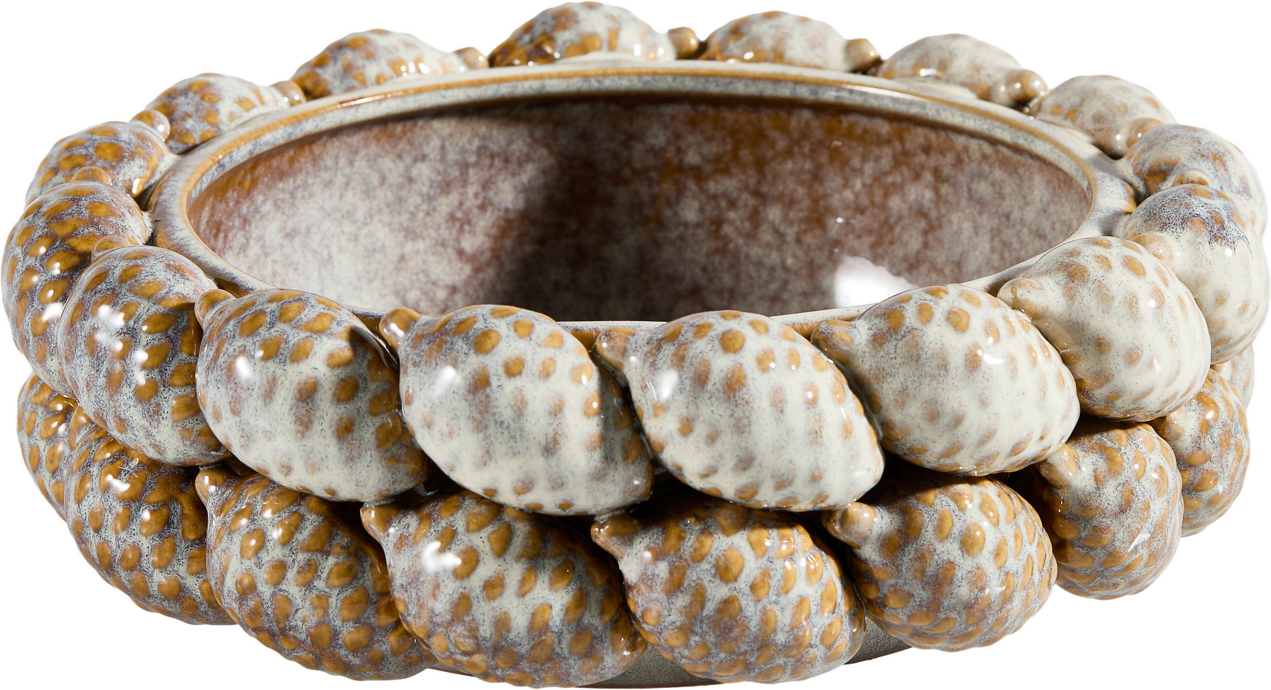 DEKOSCHALE - Sandfarben/Waldgrün, LIFESTYLE, Keramik (23cm) - Ambia Home