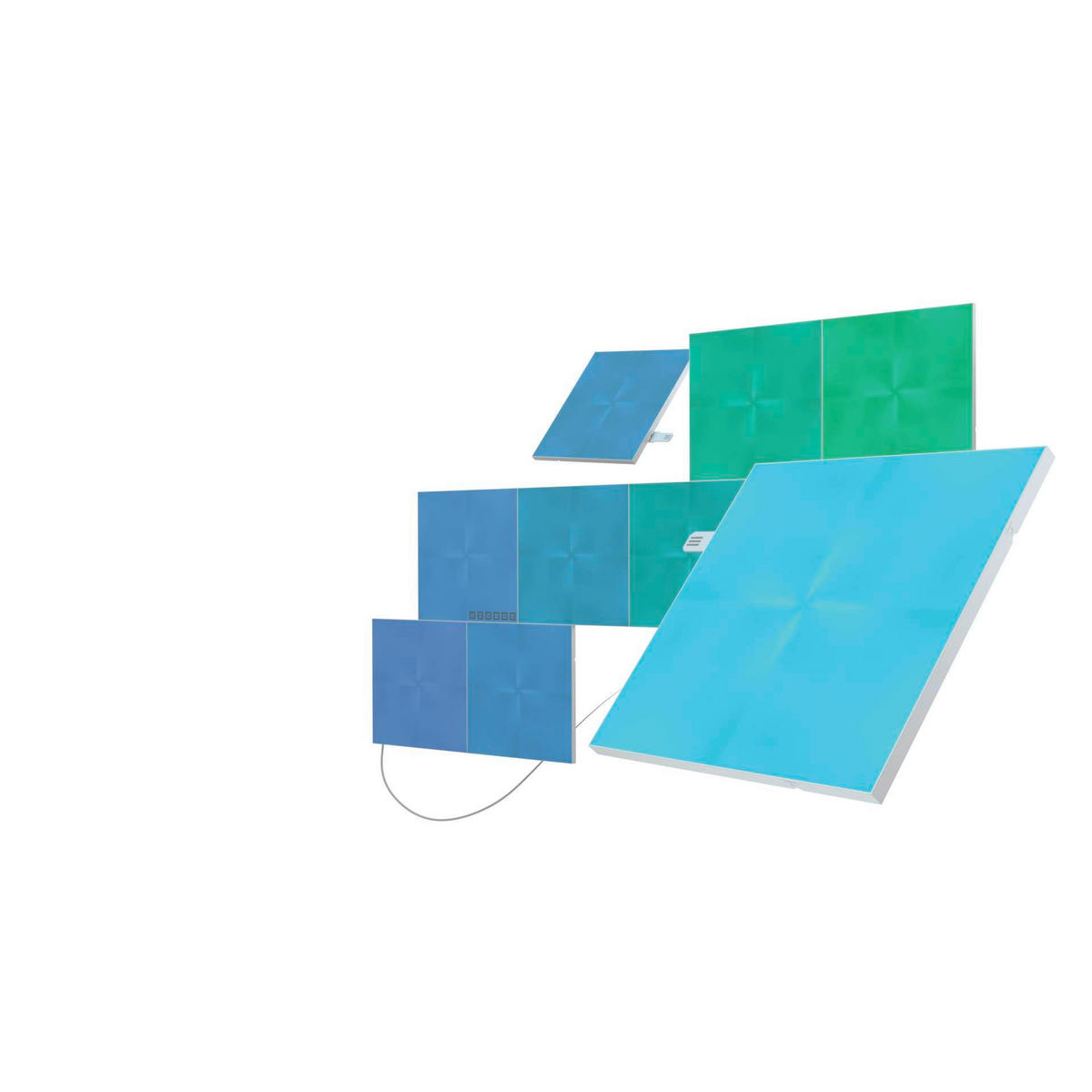 CANVAS STARTER KIT 9ER NANOLEAF CANVAS   - Weiß, Basics, Kunststoff (15/15cm)
