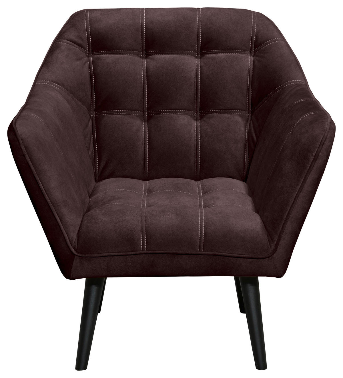 KOKTÉLFOTEL - fekete/padlizsán, Modern, faalapú anyag/textil (84/87/70cm) - MID.YOU