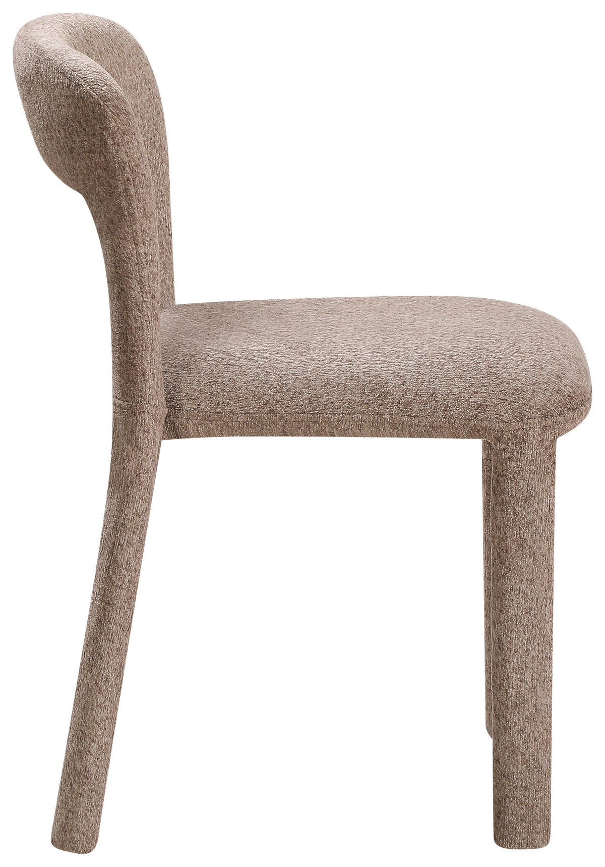 STUHL   Chenille  Braun  - Braun, MODERN, Textil/Metall (47/76/57cm) - Carryhome
