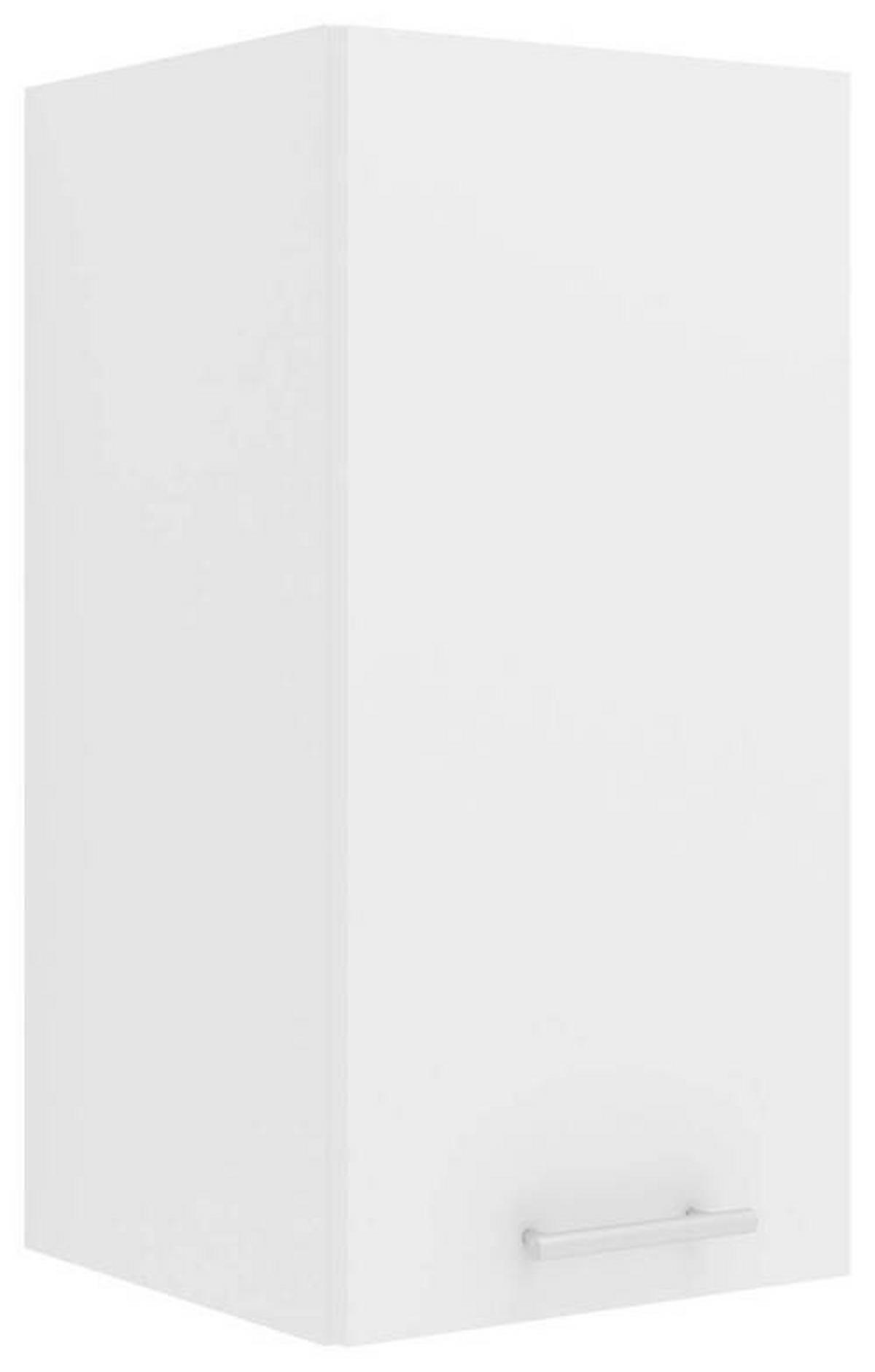 KÜCHENOBERSCHRANK 30/60/31 cm  in Weiss  - Weiss/Alufarben, Konventionell, Holzwerkstoff/Metall (30/60/31cm) - MID.YOU