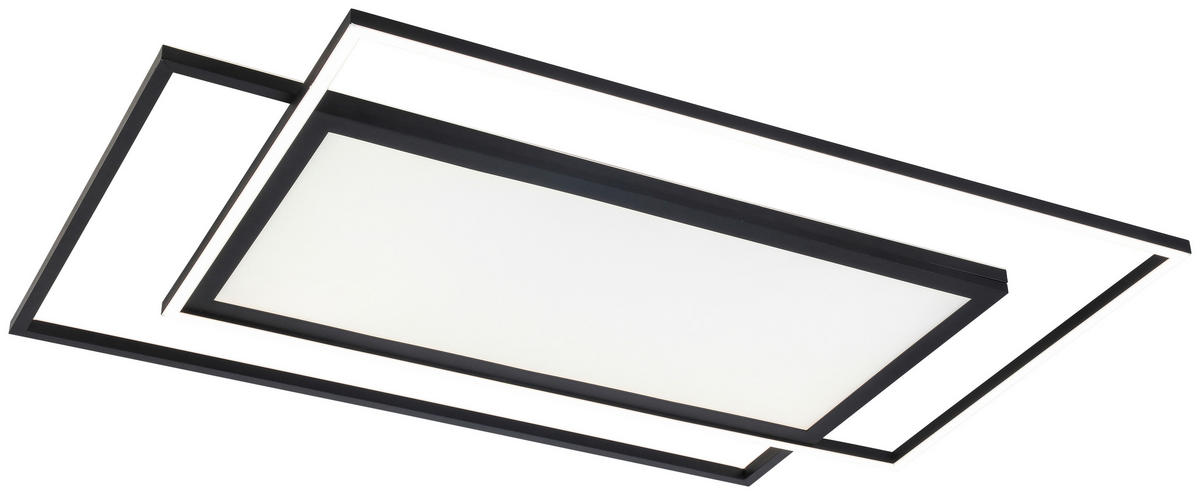 LED-PANEEL 80,8/52,8/6 cm  - Schwarz, Trend, Kunststoff/Metall (80,8/52,8/6cm) - Novel