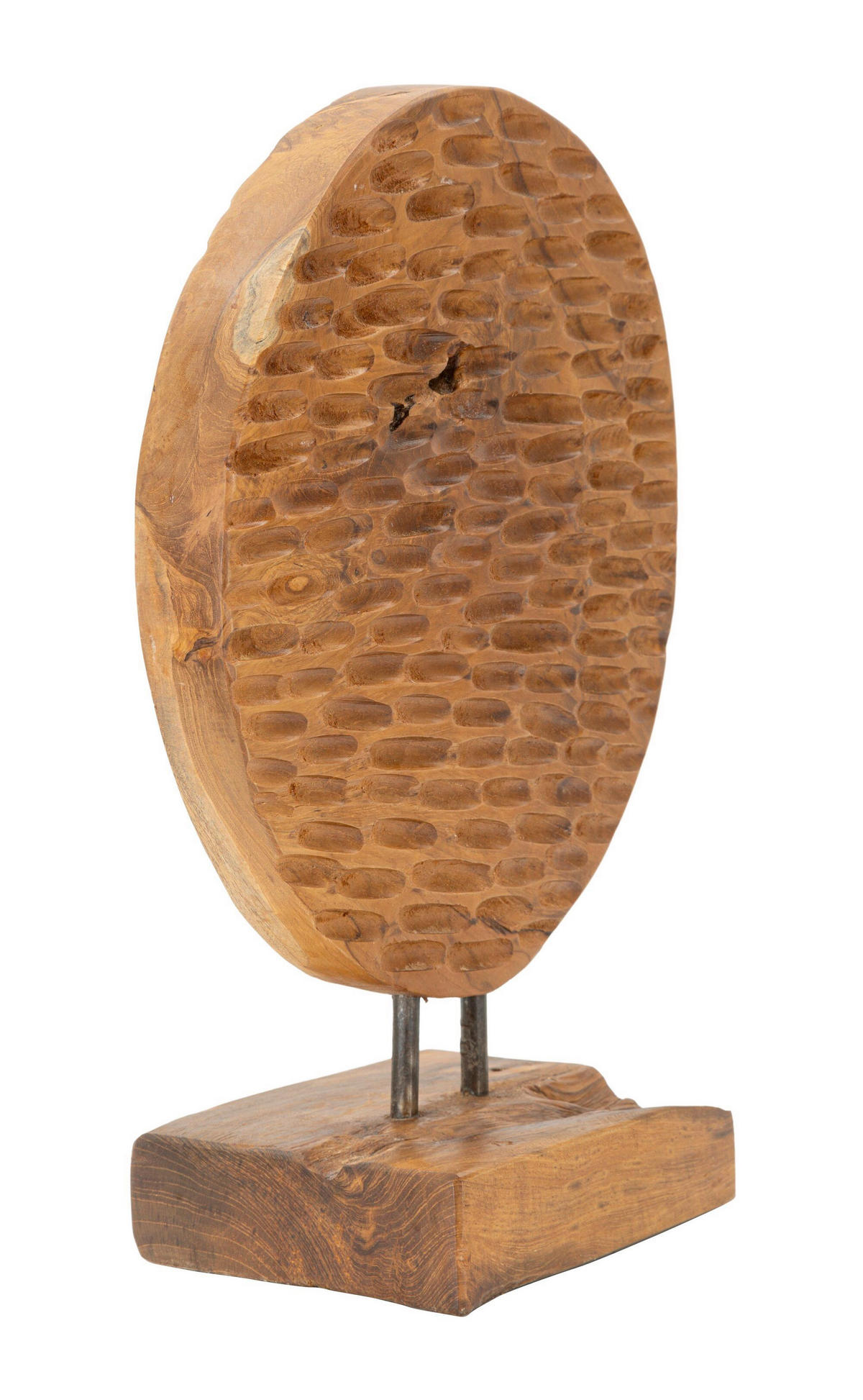 SKULPTUR - Braun, Basics, Holz (30/40/15.5cm)