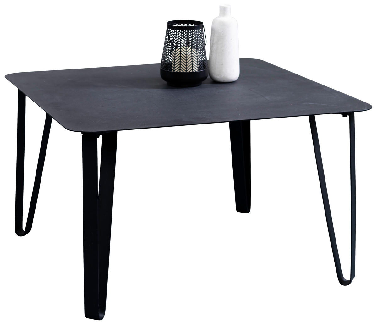 KONFERENČNÍ STOLEK, černá, kov, 75/75/45 cm - černá, Design, kov (75/75/45cm) - Xora