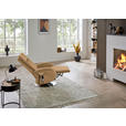 RELAXSESSEL in Leder Honig  - Edelstahlfarben/Honig, Design, Leder/Metall (70/108/80cm) - Cantus