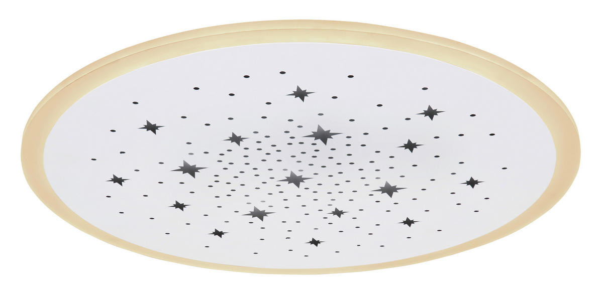 LED-DECKENLEUCHTE 38/5 cm   - Weiß, Design, Kunststoff/Metall (38/5cm) - Globo