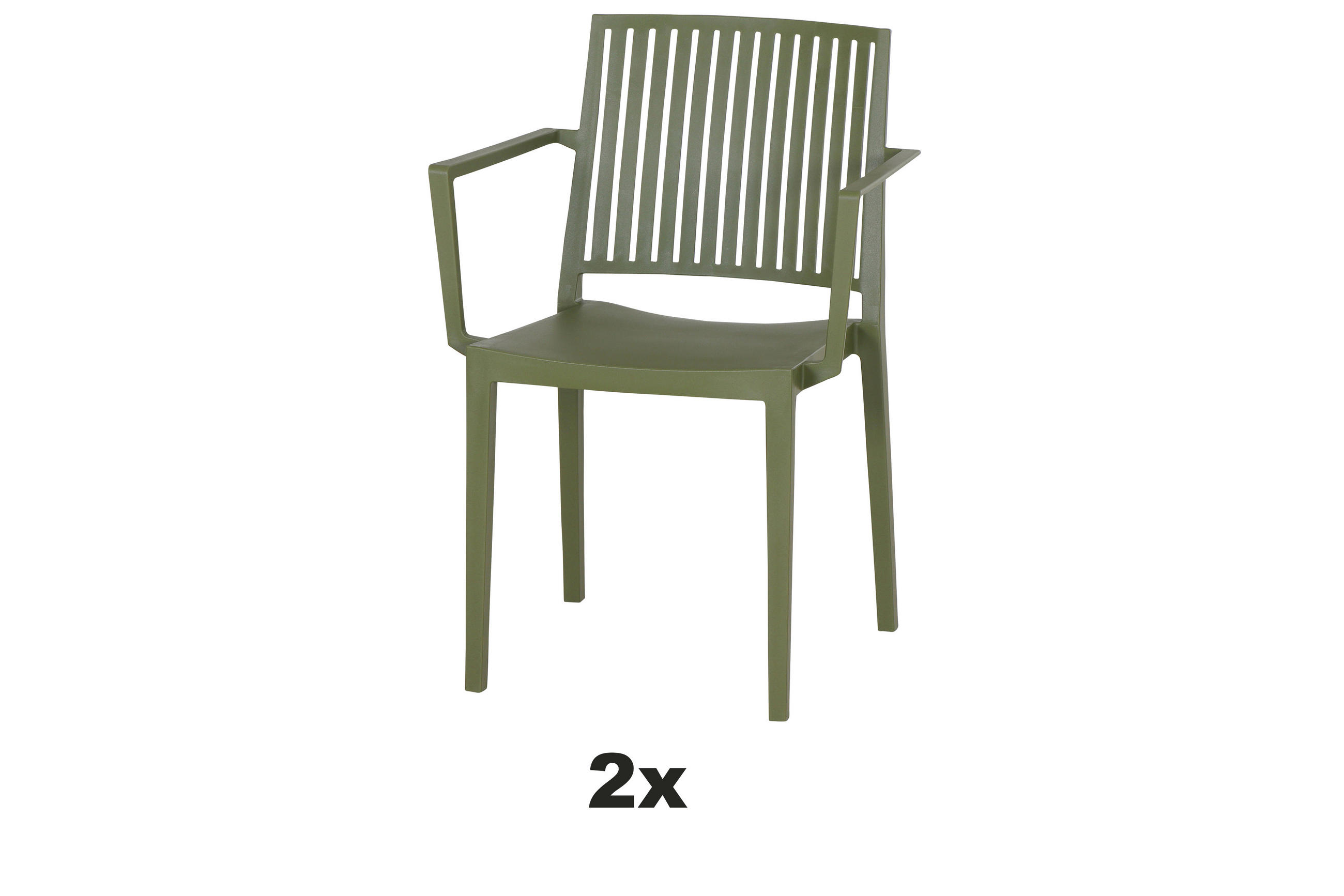 STAPELSTUHL Grün  - Grün, Basics, Kunststoff (57/80/56cm) - Siena Garden