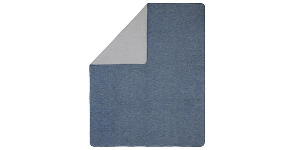 WOHNDECKE 150/200 cm  - Blau/Grau, KONVENTIONELL, Textil (150/200cm) - Novel