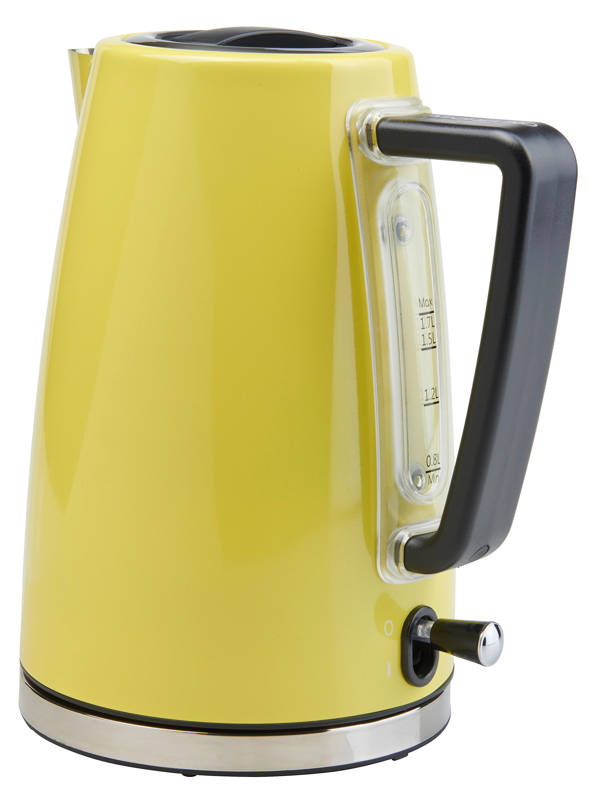 WASSERKOCHER 1,7 L  - Gelb, Trend, Kunststoff/Metall (20/18/24cm)