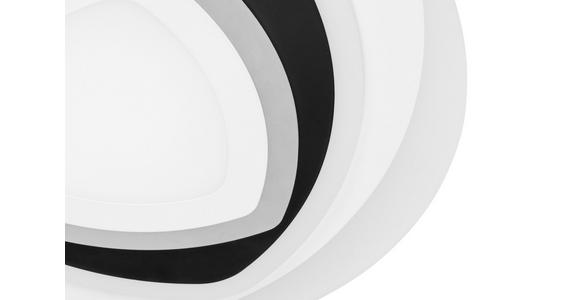 LED-DECKENLEUCHTE 50/5,5 cm   - Schwarz/Weiß, Design, Kunststoff/Metall (50/5,5cm) - Novel
