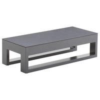 LOUNGETISCH  - Anthrazit, Design, Glas/Metall (38/90/26cm) - Amatio