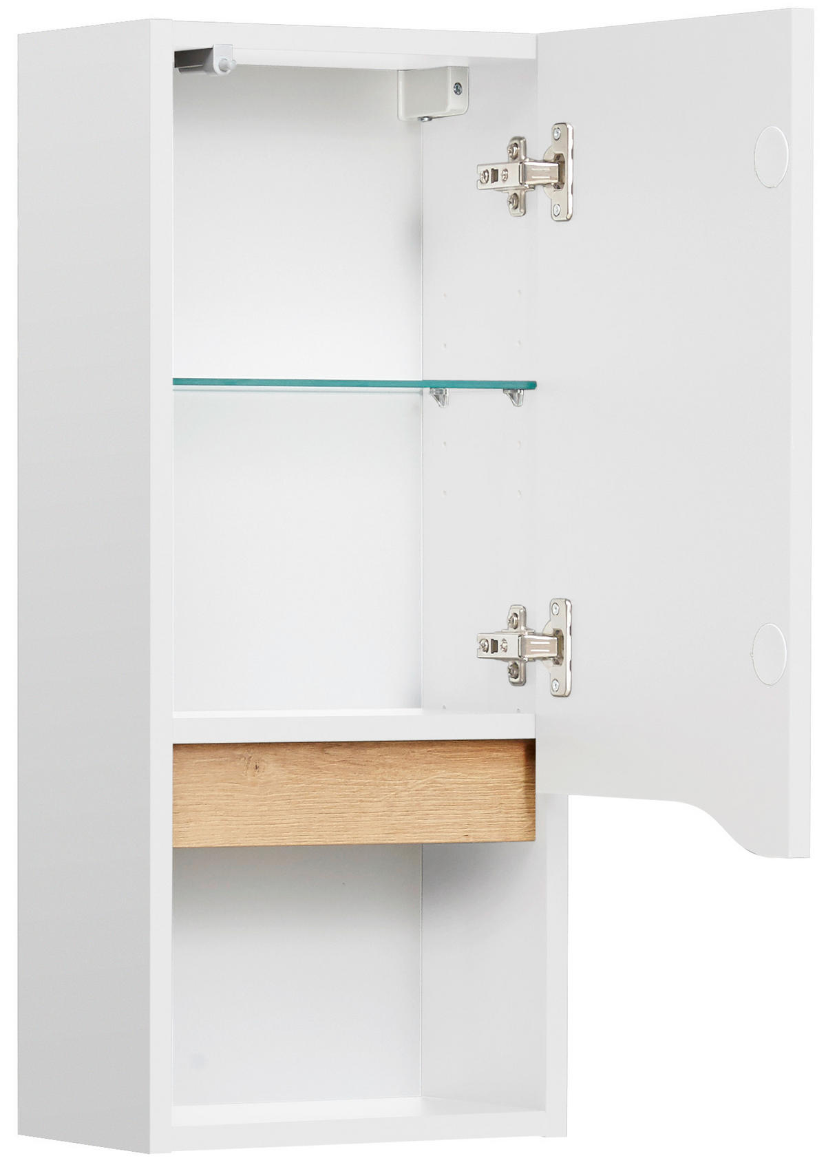 HÄNGESCHRANK 30/70/20 cm  - Eichefarben/Weiß, KONVENTIONELL, Glas/Holzwerkstoff (30/70/20cm) - Pelipal