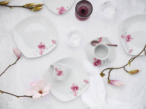 KÁVOVÝ SERVIS, porcelán - biela, Trend, keramika - Creatable