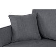 ECKSOFA in Flachgewebe Dunkelgrau  - Eichefarben/Dunkelgrau, KONVENTIONELL, Holz/Textil (265/159cm) - Carryhome