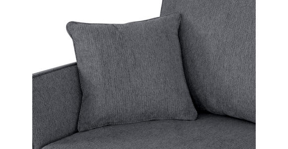 ECKSOFA in Flachgewebe Dunkelgrau  - Eichefarben/Dunkelgrau, KONVENTIONELL, Holz/Textil (265/159cm) - Carryhome