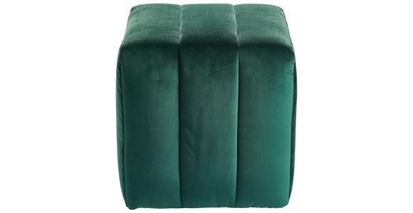 HOCKER in Textil Grün  - Grün, Design, Textil (43/50/43cm) - Novel