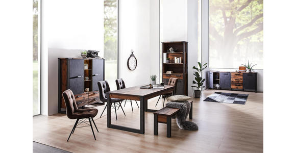 SIDEBOARD 207/88/42 cm - Anthrazit/Grau, KONVENTIONELL, Holzwerkstoff/Kunststoff (207/88/42cm) - Hom`in
