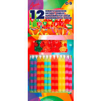 SZÜLETÉSNAPI GYERTYÁK - Basics (5/8cm) - Alvarak