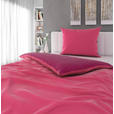 WENDEBETTWÄSCHE 140/220 cm  - Pink/Beere, Basics, Textil (140/220cm) - Novel