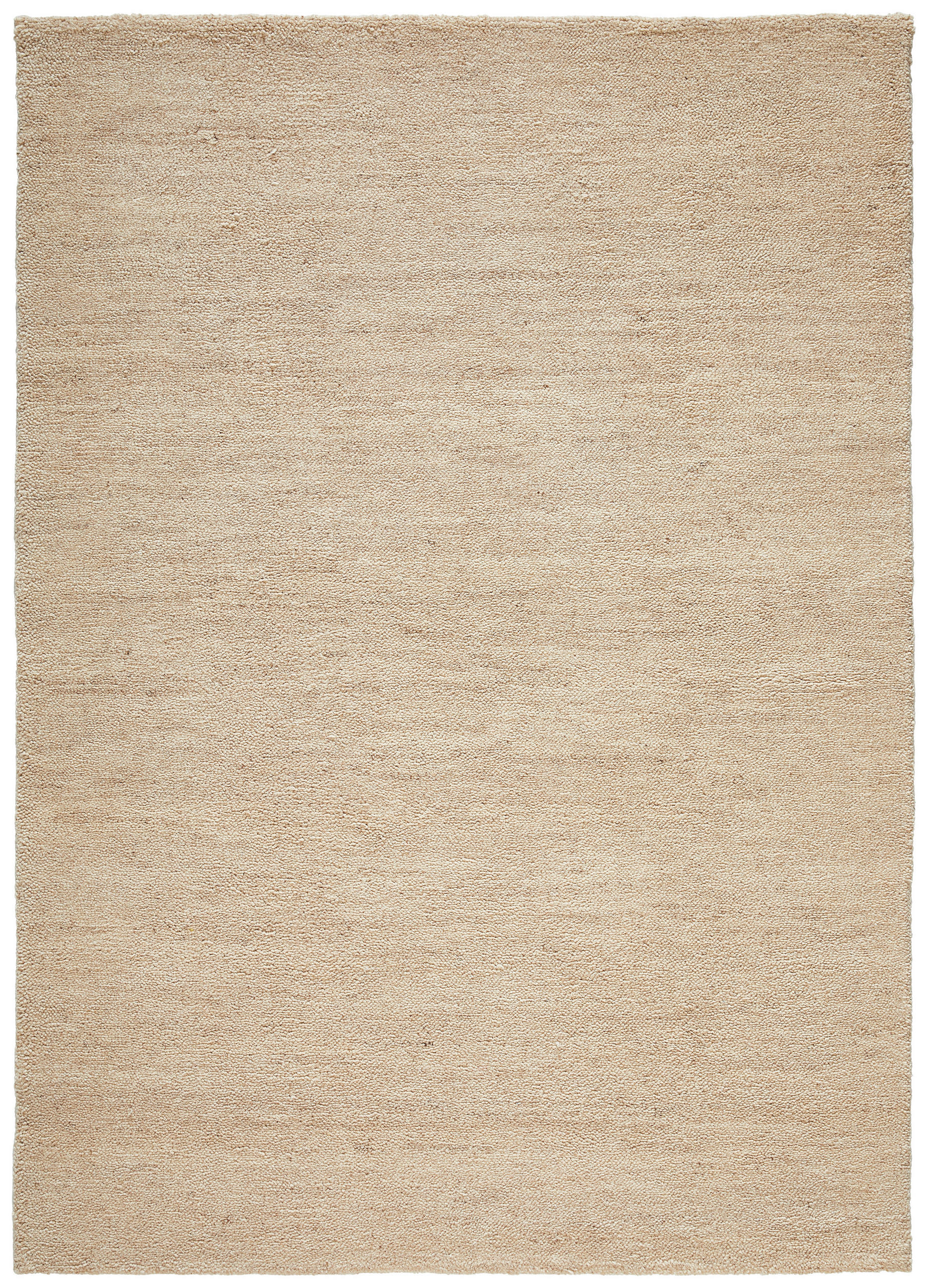 BERBERTEPPICH Wohnzimmer 70/140 cm Hellbraun rechteckig  - Hellbraun, Basics, Textil (70/140cm) - Linea Natura
