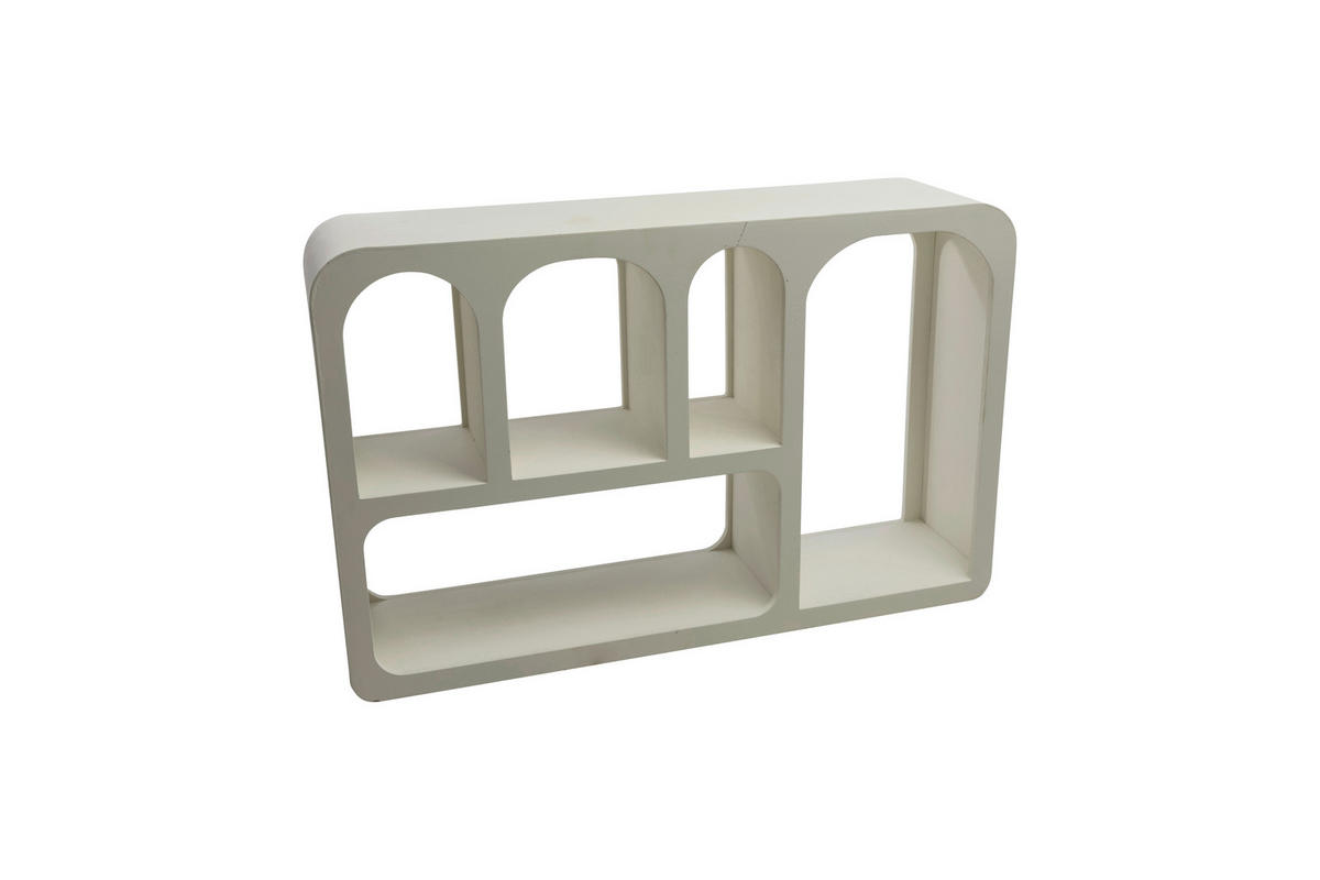 DEKOWANDREGAL Weiß  - Weiß, Basics, Holz (40,0/15,0/40,0cm)