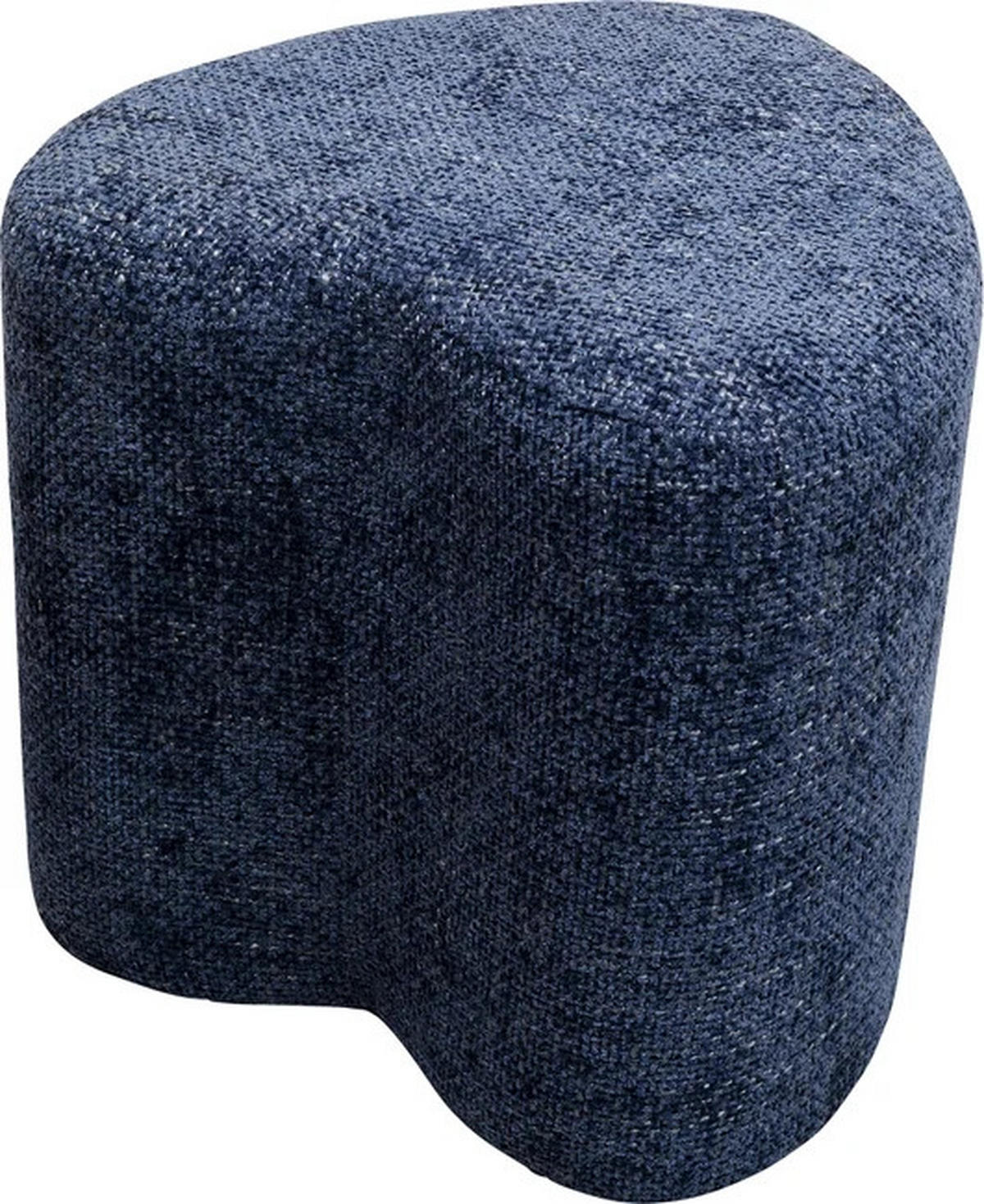 HOCKER in Textil Dunkelblau  - Dunkelblau, Design, Textil (34/36/36cm) - Kare-Design
