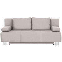 ZOFA S POSTELJNO FUNKCIJO,  naravne barve tekstil  - barve kroma/naravne barve, Design, kovina/tekstil (197/88/89cm) - Xora