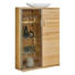 VITRINE Kernbuche Buchefarben - Buchefarben/Silberfarben, Basics, Glas/Holzwerkstoff (90/143,4/40,4cm) - CANTUS