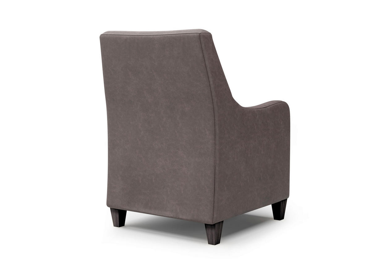 SESSEL in Mikrofaser Braun  - Wengefarben/Braun, Konventionell, Holz/Textil (70/93/75cm) - Sit & More