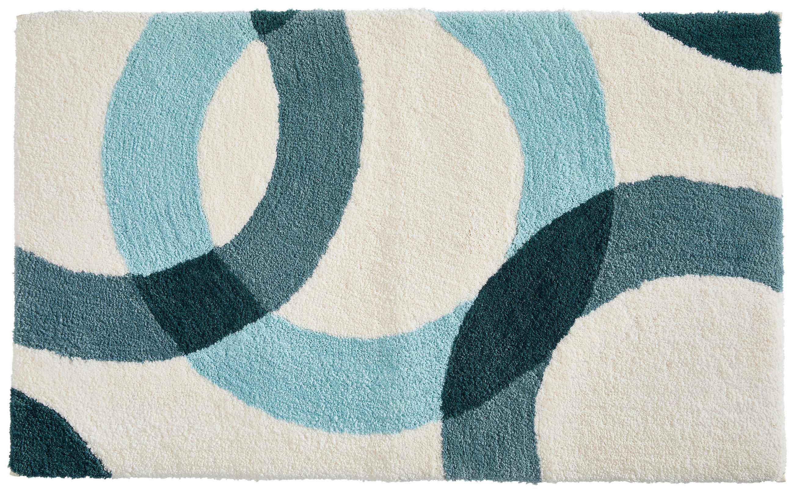 BADEMATTE Blau 60/100 cm  - Blau, Basics, Kunststoff/Textil (60/100cm) - Esposa