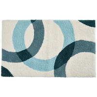 BADEMATTE Blau 60/100 cm  - Blau, Basics, Kunststoff/Textil (60/100cm) - Esposa