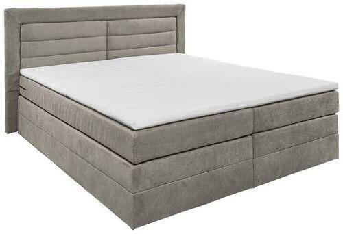 BOXSPRINGBETT 180/200 cm  in Hellgrau  - Hellgrau, Basics, Holzwerkstoff/Kunststoff (180/200cm) - MID.YOU