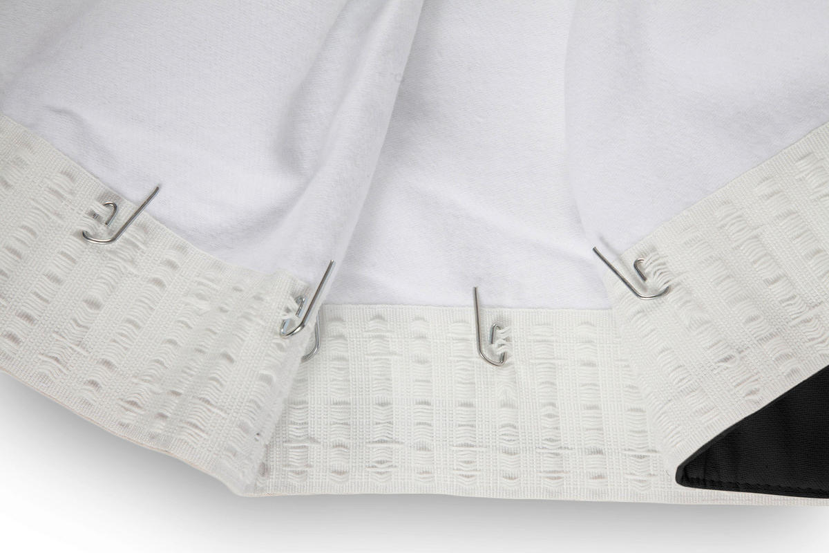 LÄRMSCHUTZVORHANG black-out (lichtundurchlässig)  - Schwarz, Basics, Textil/Metall (145/260cm)