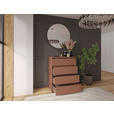 KOMMODE  in 80,1/102,8/48 cm  - Anthrazit/Terracotta, Design, Holzwerkstoff/Kunststoff (80,1/102,8/48cm) - Carryhome