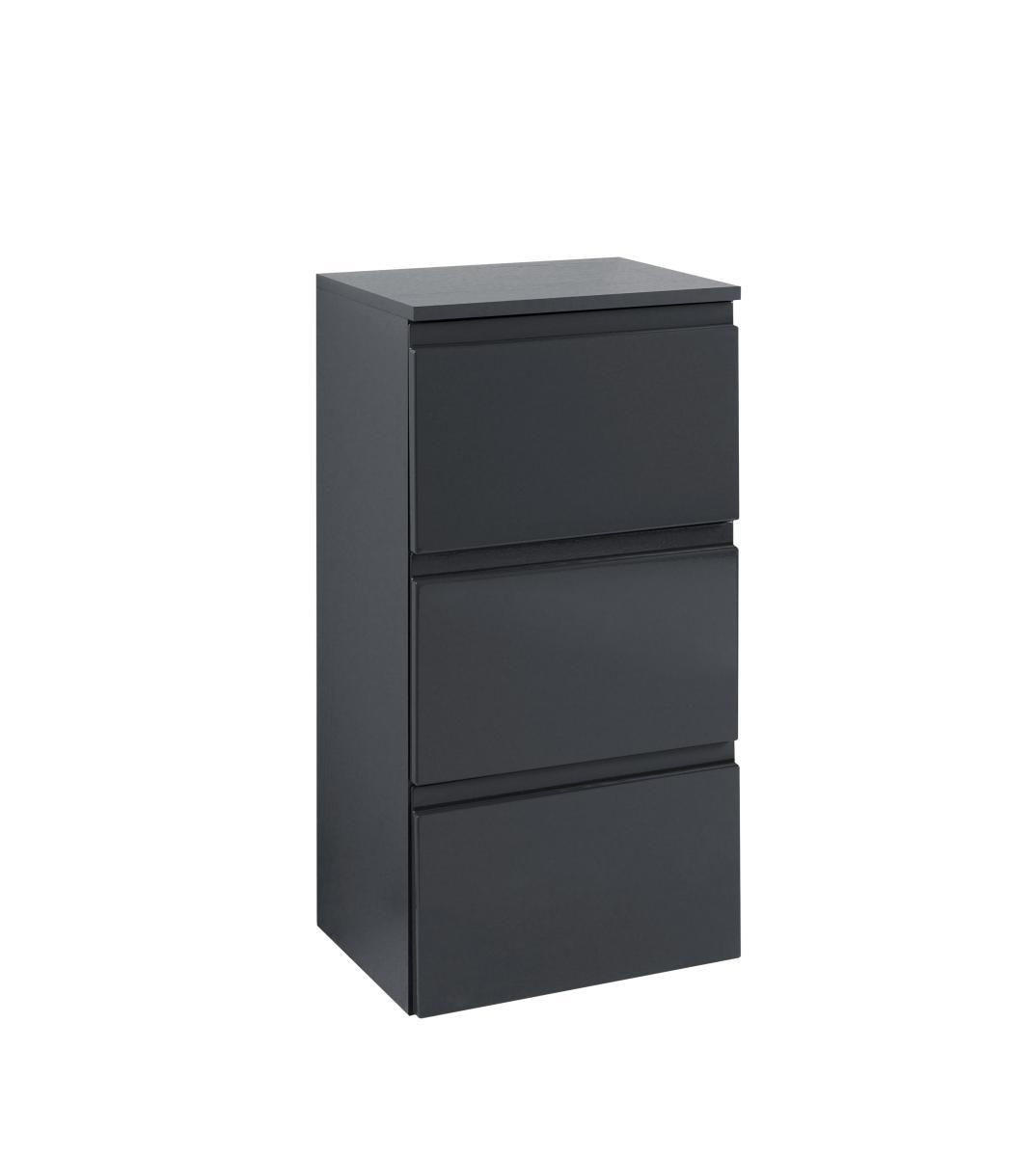 UNTERSCHRANK in - Graphitfarben/Grau, Design, Holzwerkstoff (40/79/35cm) - Held