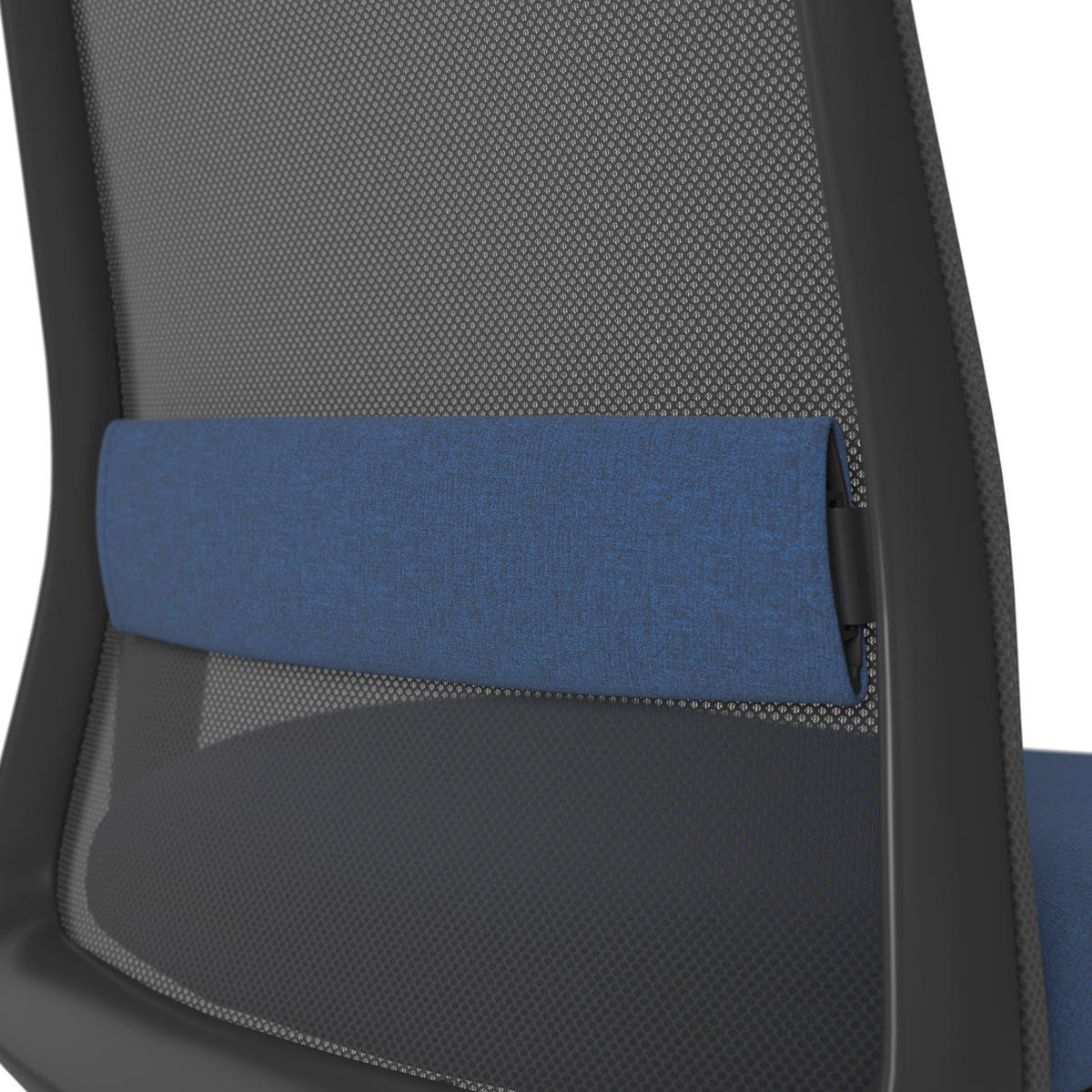 DREHSTUHL Blau, Schwarz  - Blau/Schwarz, MODERN, Kunststoff/Textil (70/103-115/70cm)