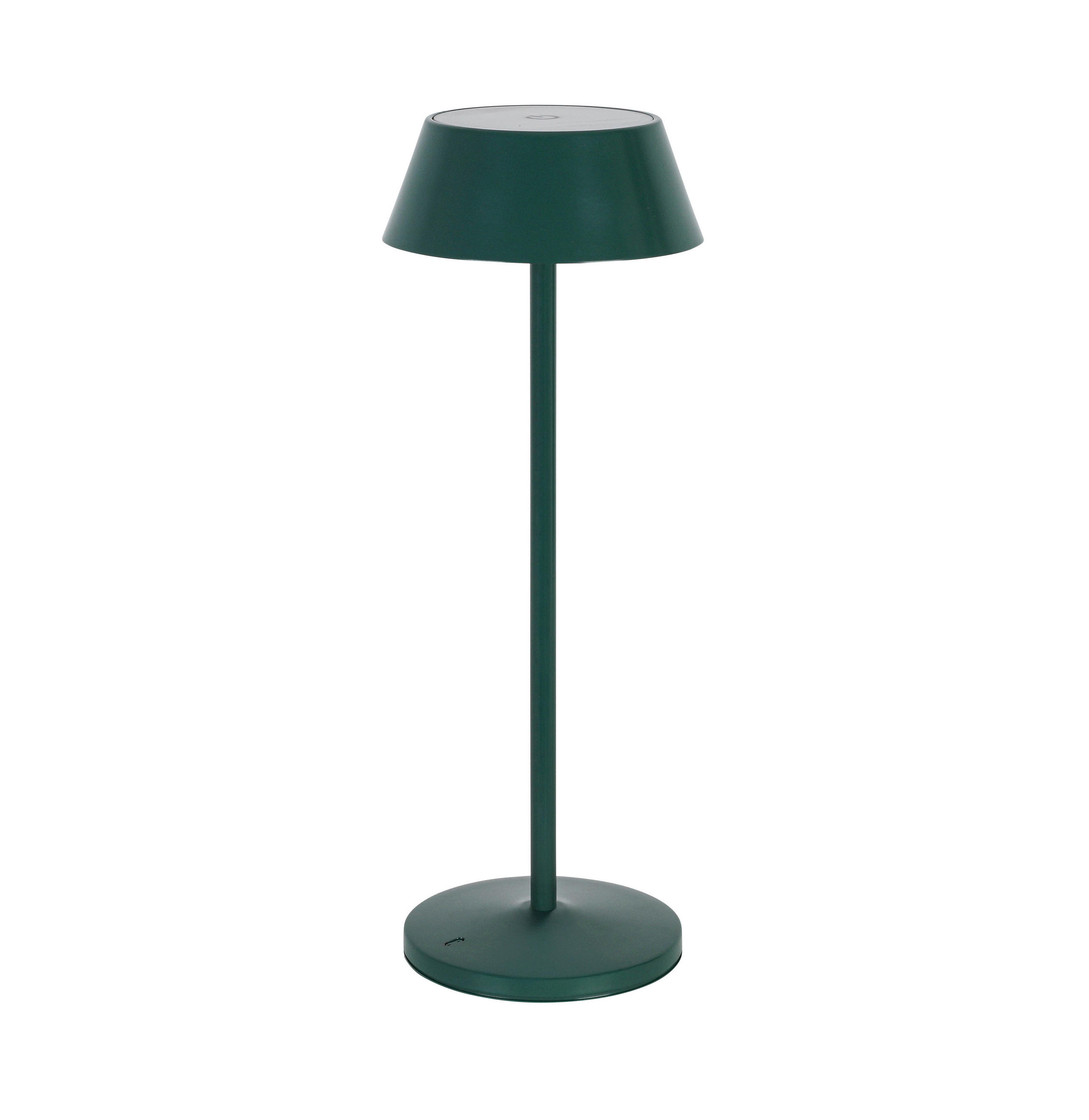 AKKU-TISCHLEUCHTE 11/30 cm  - Dunkelgrün/Schwarz, Trend, Kunststoff/Metall (11/30cm) - Novel