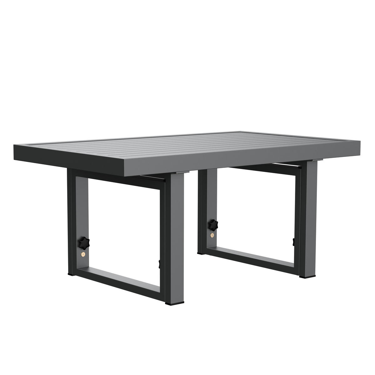 LOUNGE GARNITURA jeklo  - siva, Design, kovina (176/100/71/46/67/74,5/60,5cm) - Ambia Garden