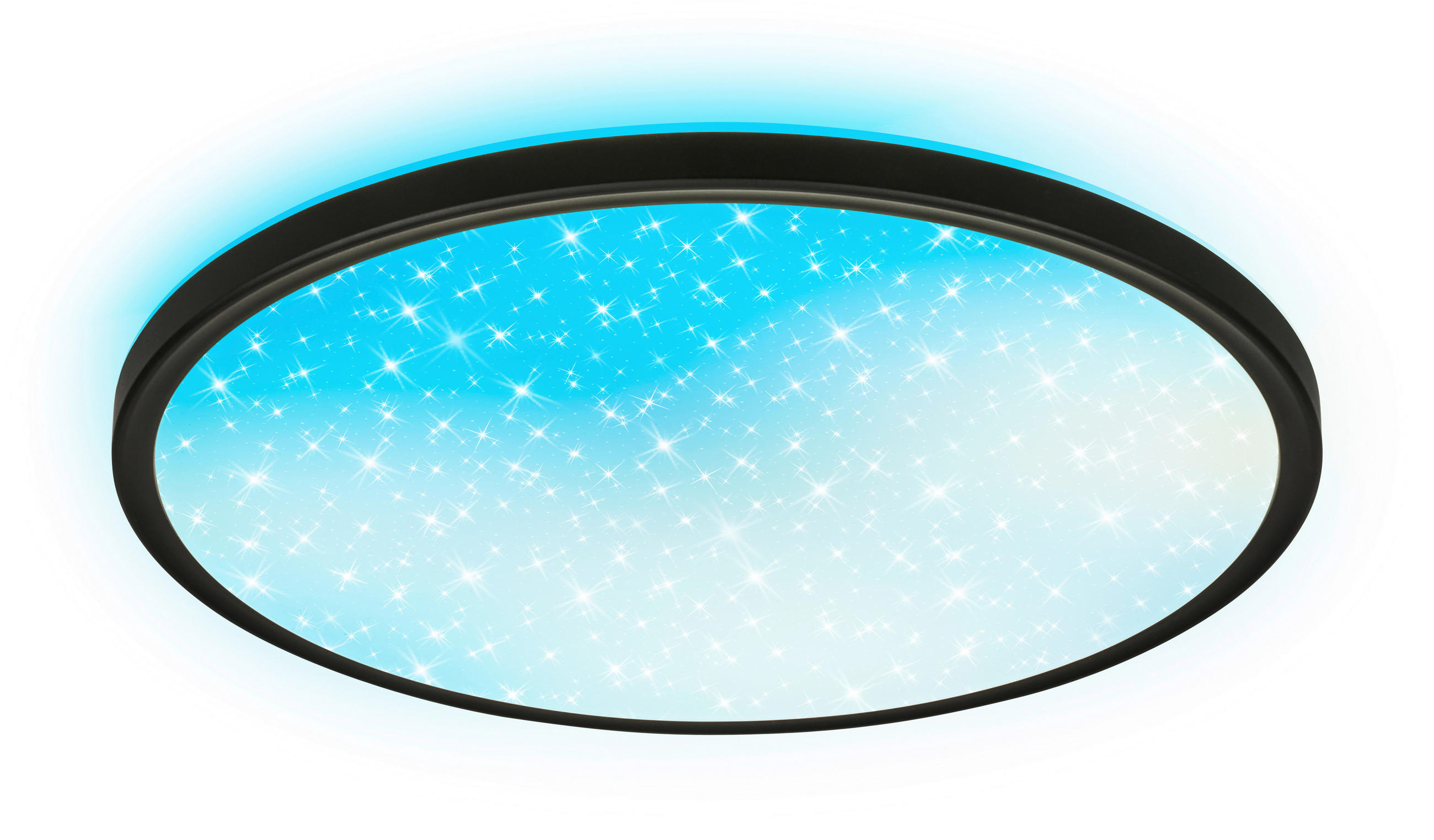 Briloner Led-Deckenleuchte Aura Glow Schwarz 4.5 cm