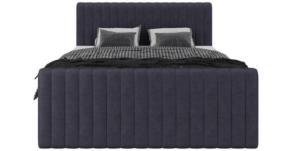 BOXBETT 160/200 cm  in Graphitfarben  - Schwarz/Graphitfarben, Basics, Kunststoff/Textil (160/200cm) - Carryhome